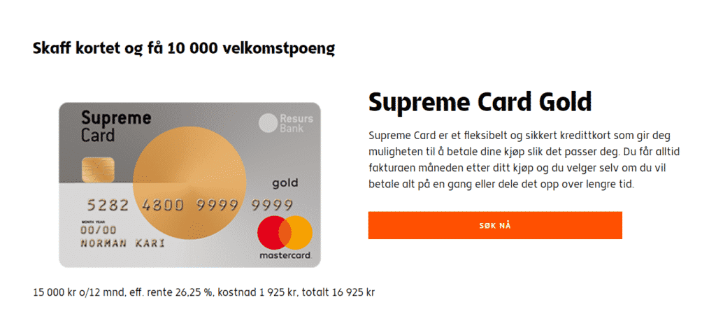 Supreme Card