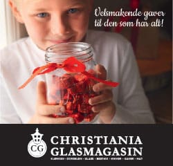 Christiania Glasmagasin rabattkode med 10% på alle varer