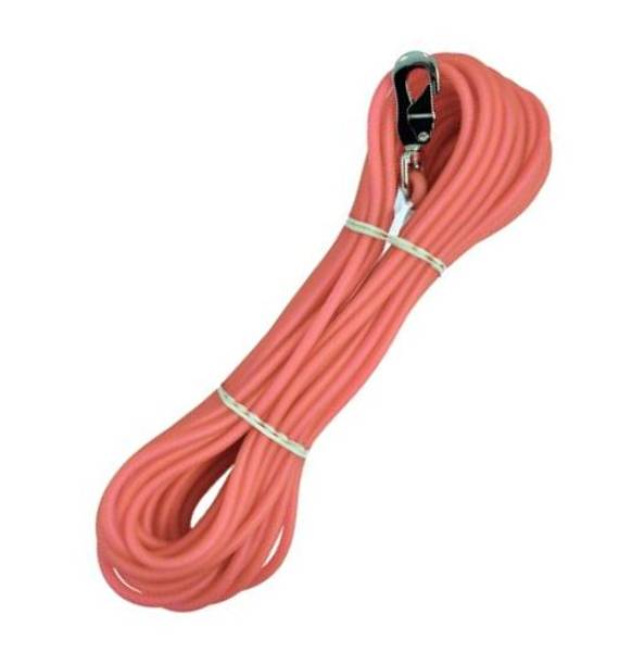 Rosa sporline / Langline til hund 6mm