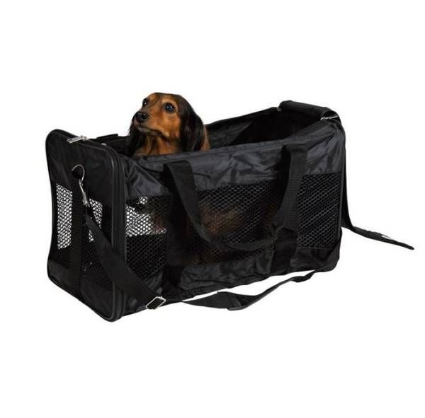 Sort reisebag til katt og liten hund