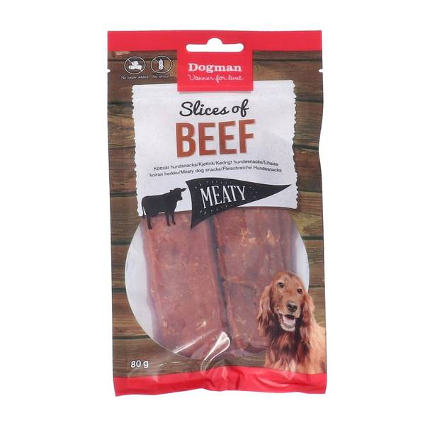Beef slices - hundegodbiter med biff
