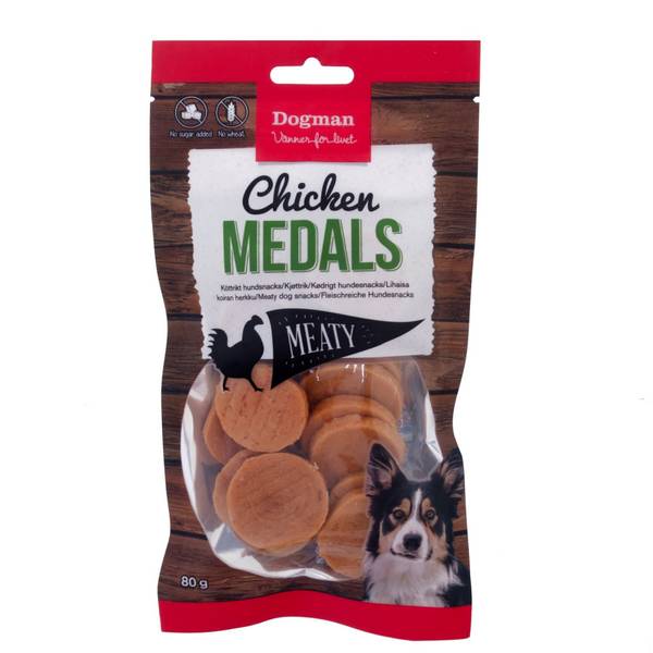 Chicken Medals - hundegodbiter med kylling