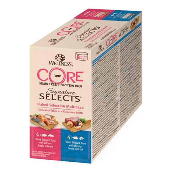 CORE Flaked Selection Multipack våtfôr til katt 8pk