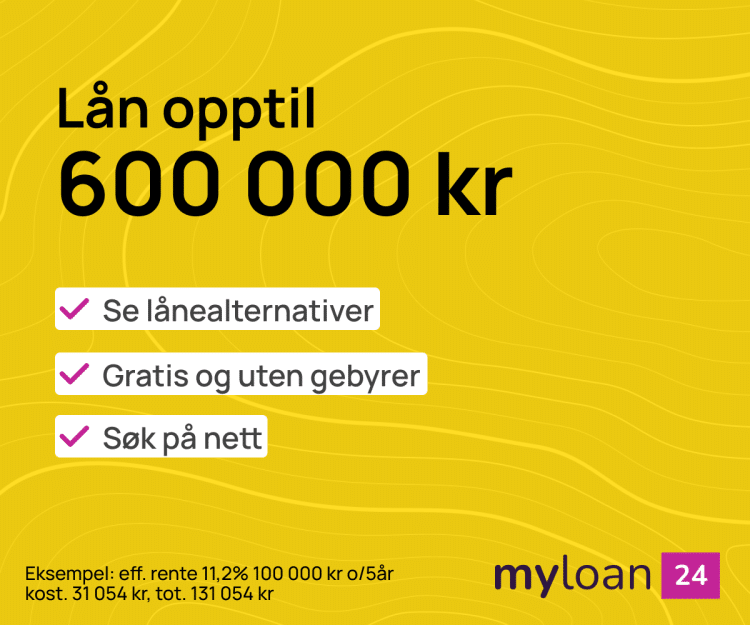 Myloan24 hjelper deg med å finne det beste lånet