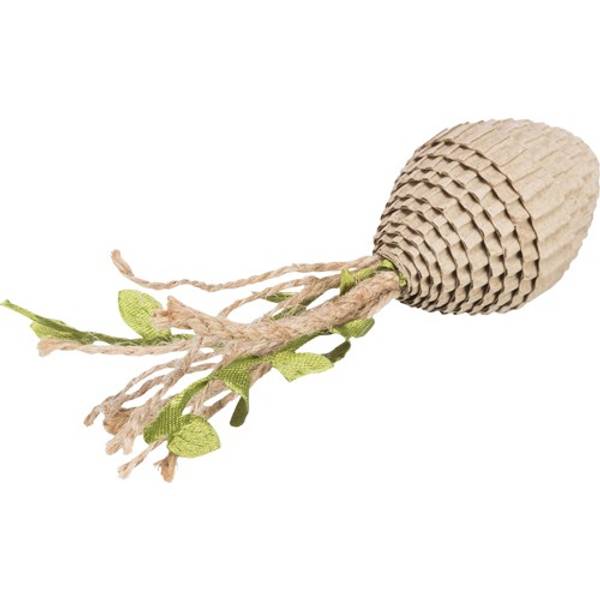 Morsomme småleker til pusen med bølgepapp og hemp