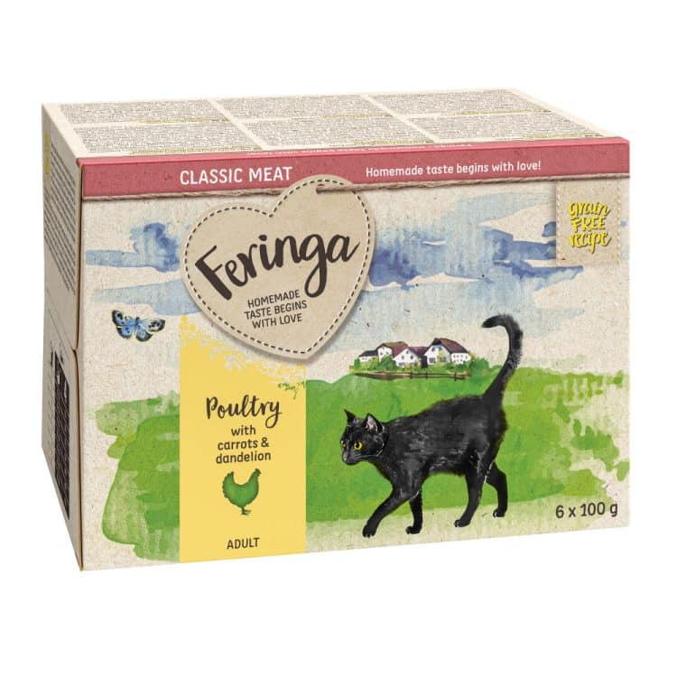 Feringa Classic Meat Menu skåler 6 x 100 g - Fjærkre