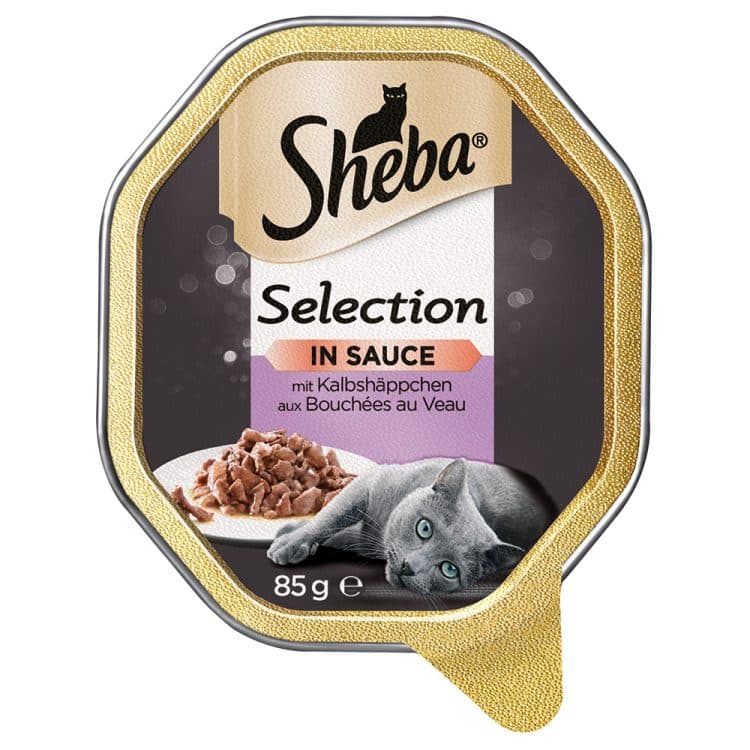 22 / 32 x 85 g Sheba kattemat til spesialpris! - Kalvebiter i saus (22 x 85 g)