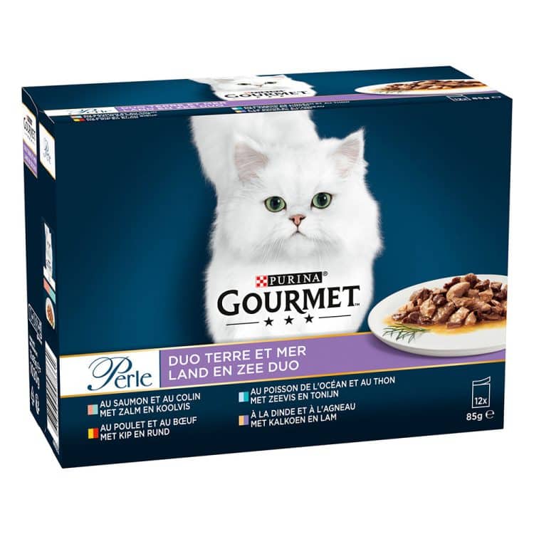 Gourmet Perle Blandet utvalg 12 x 85 g - Duo fra hav & land