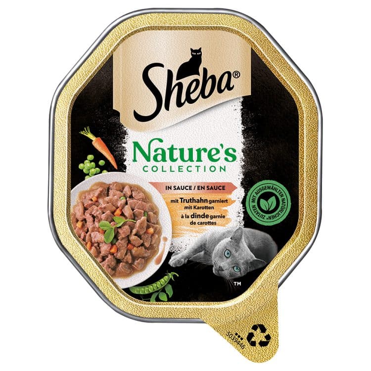 22 / 32 x 85 g Sheba kattemat til spesialpris! - Nature´s Collection i saus med kalkun (22 x 85 g)