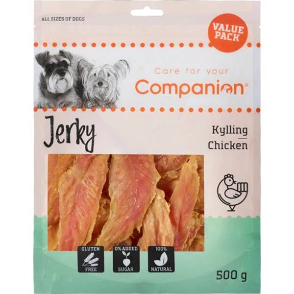 Chicken Jerky hundegodbit - Kylling 500g