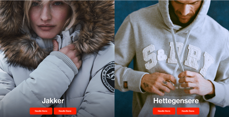 Superdry tilbud med opptil 70% i rabatt på produkter