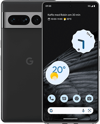 Google Pixel 7 Pro 128GB Obsidian (Betal nå - med abonnement)