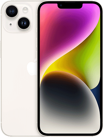 Apple iPhone 14 128 GB Stjerneskinn (Betal nå - med abonnement)