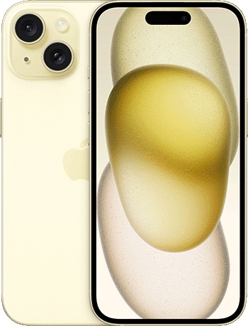 Apple iPhone 15 128 GB Gul (Betal nå - med abonnement)