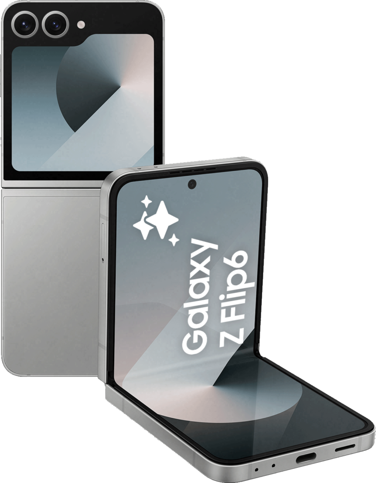 Samsung Galaxy Z Flip6 (512 GB) Silver Shadow (Betal nå - med abonnement)