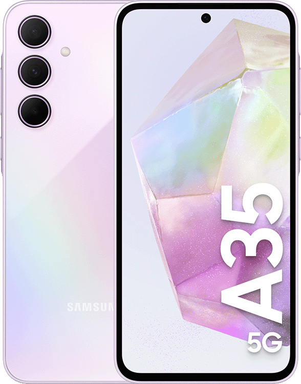 Samsung Galaxy A35 (128 GB) Light Violet (Betal nå - med abonnement)