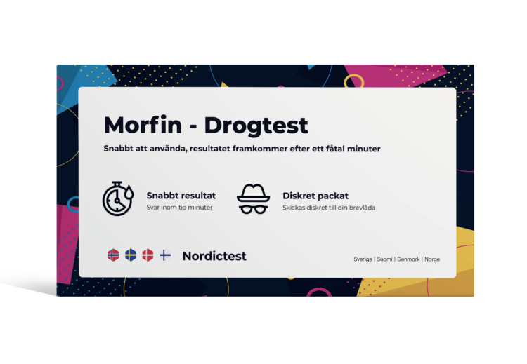 Legemiddeltest for privat bruk - Enkel å bruke og CE-merket (Morfin)
