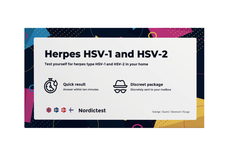 Hjemmetest for Herpes HSV-1 og HSV-2