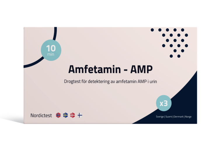 Amfetamin narkotikatest - Hurtigtest for privat bruk 3-pakning
