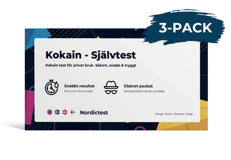Kokain drogtest - Snabbtest för privat bruk 3-pack