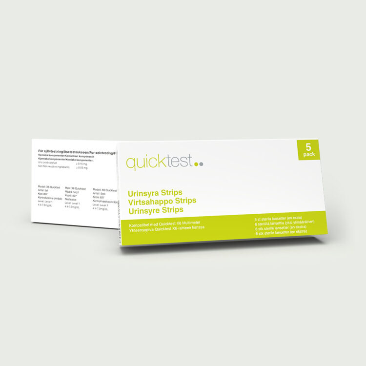 X6 Refill - Urinsyrestrips 5stk