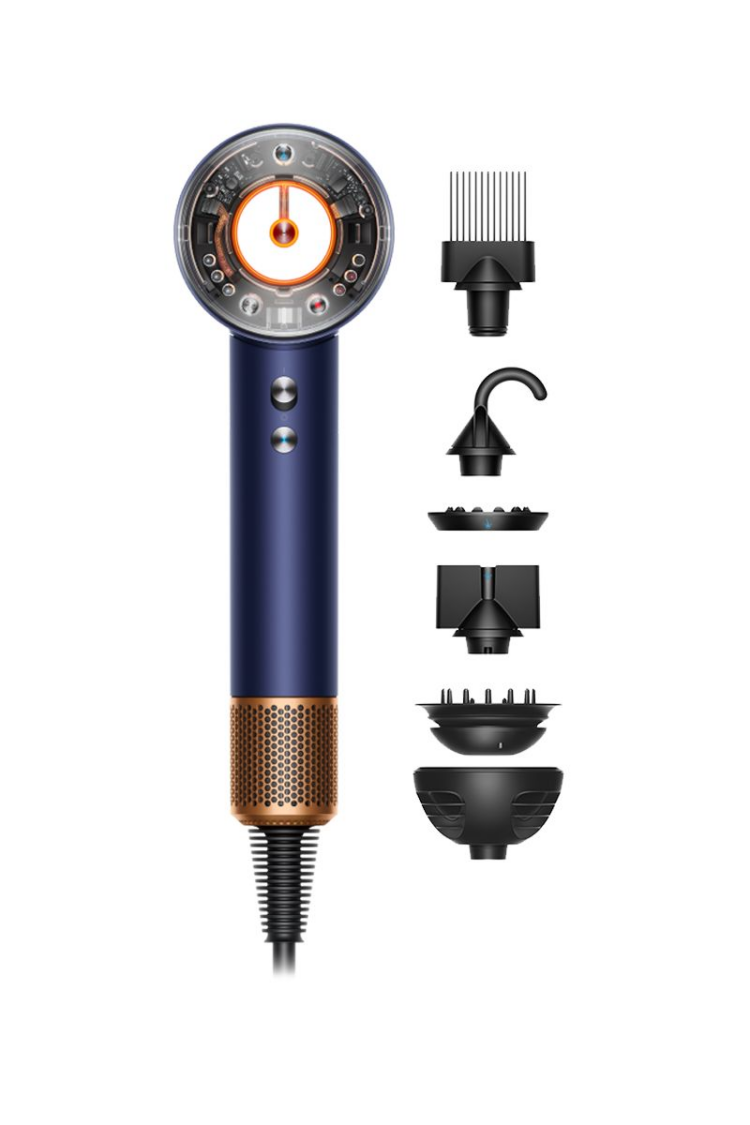 Dyson Supersonic Nural™ hårføner - Curly+Coily (Prussian blue / Rich copper)