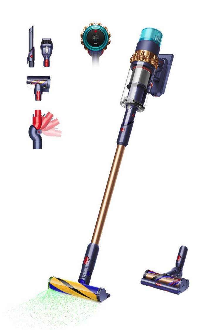 Dyson Gen5detect™ Absolute trådløs støvsuger (Prøyssisk blå/Rik kobber)